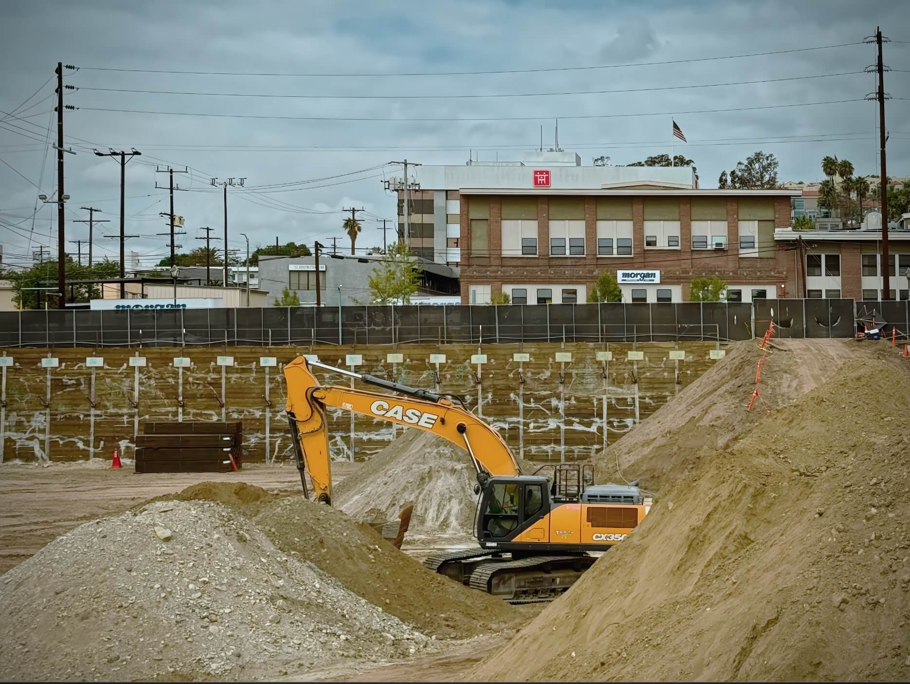 Construction Site - New Chinatown Los Angeles